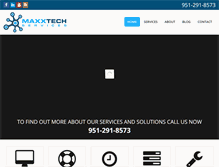 Tablet Screenshot of maxxtechservices.com
